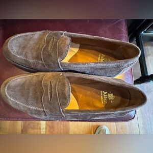 Alden Men's Brown Suede Loafers